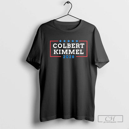 Kimmel And Colbert 2028 Free Speech Tee Stylish Look