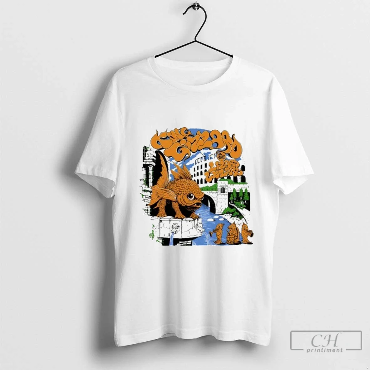 King Gizzard Lizard Wizard Goldfish Fountain Tank Top Retro Fashion
