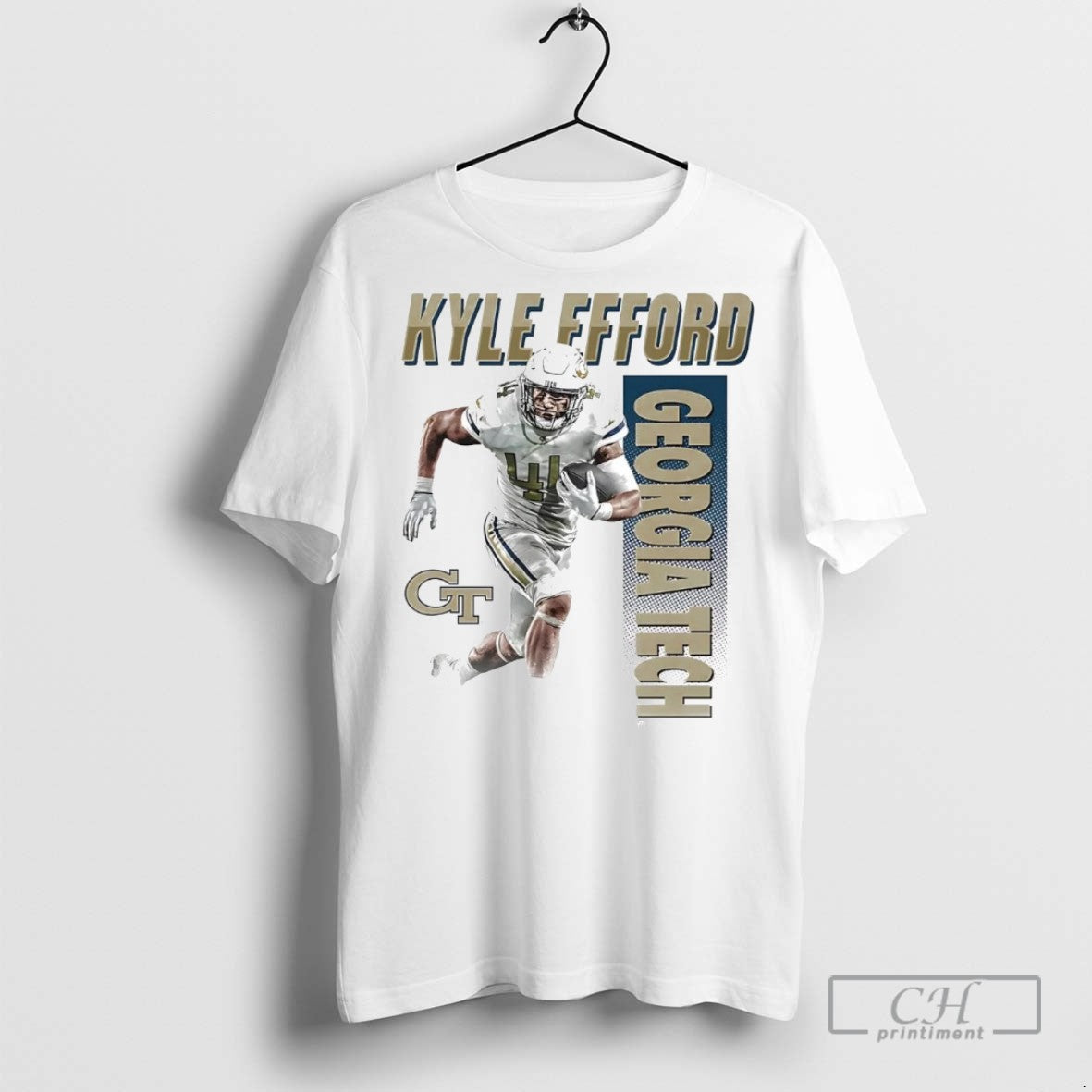Kyle Efford Running Georgia Tech T Shirts Tee Trendy Gift
