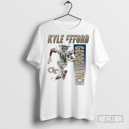 Kyle Efford Running Georgia Tech T Shirts Tee Trendy Gift