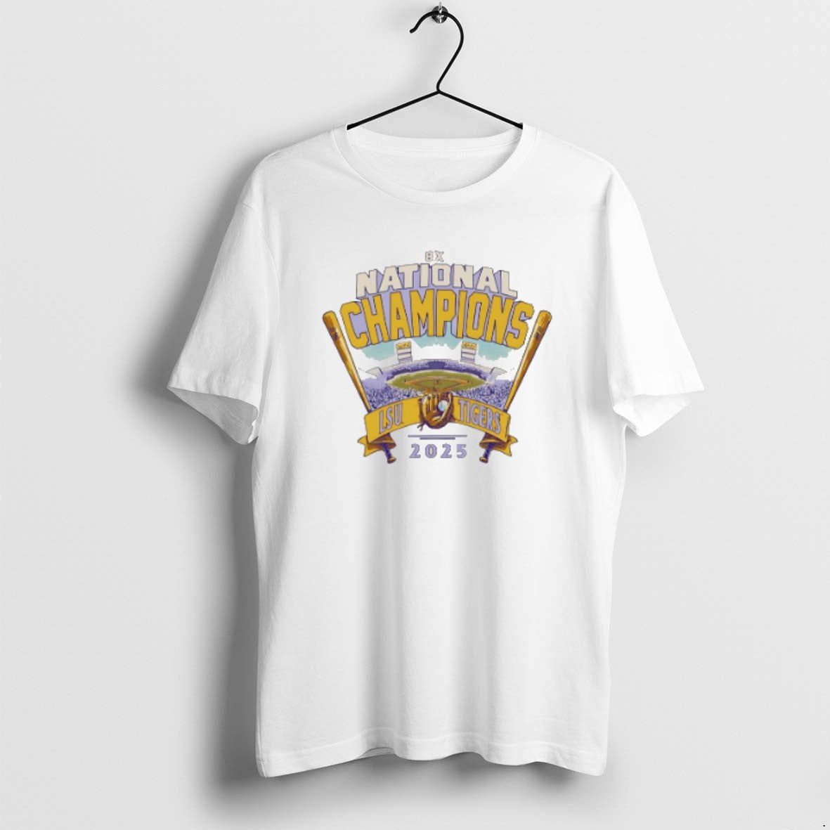 Lsu Tigers 2025 Baseball 8X National Champions T Shirts Shirt