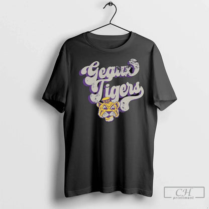 Lsu Tigers Beanie Mike Chunk Long Sleve T Shirts Shirt Retro Apparel