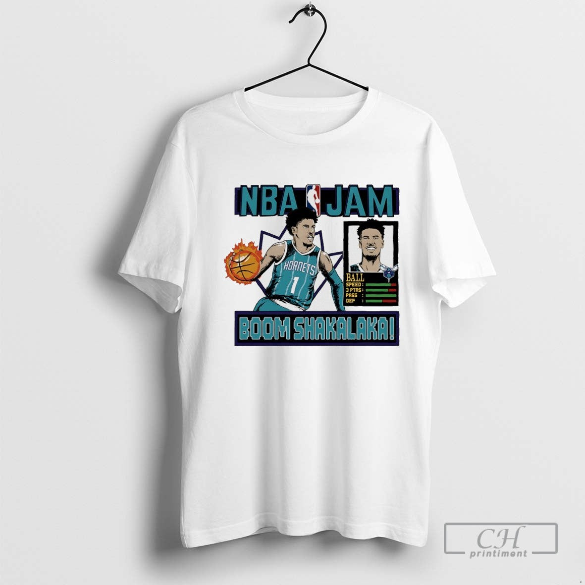 Lamelo Ball Boom Shakalaka Charlotte Hornets Nba Jam Sweatshirt