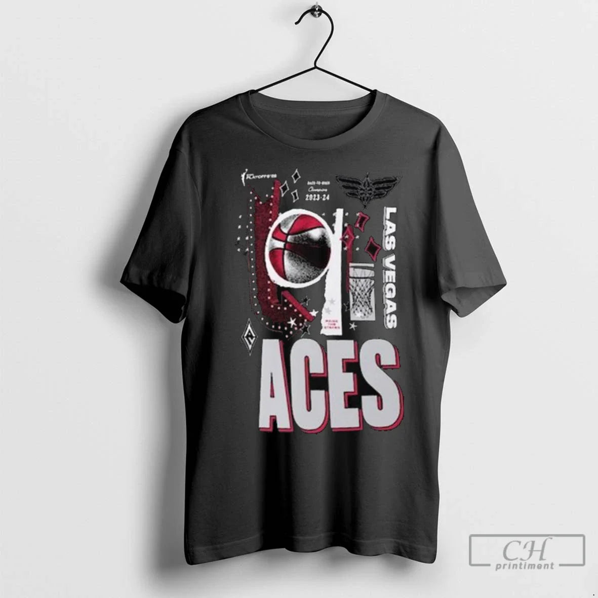 Las Vegas Aces 2025 Wnba Playoffs Zone Long Sleve T Shirts Tee