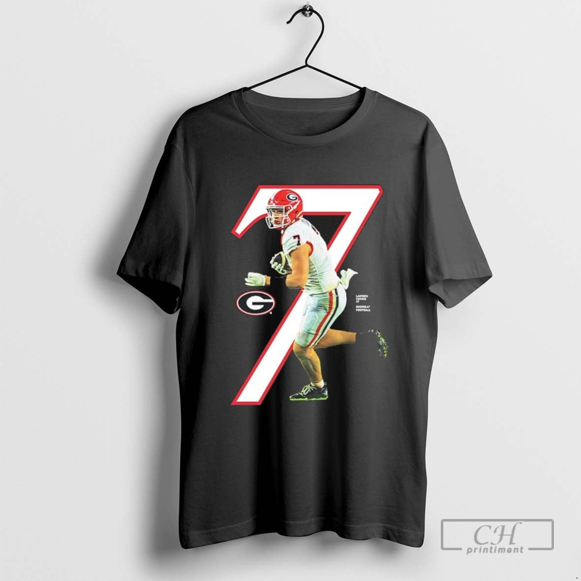 Lawson Luckie 7 Georgia Bulldogs 2025 Ncaa Player TShirt Vintage Look
