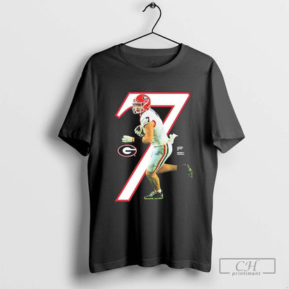 Lawson Luckie 7 Georgia Bulldogs 2025 Ncaa Player TShirt Vintage Look