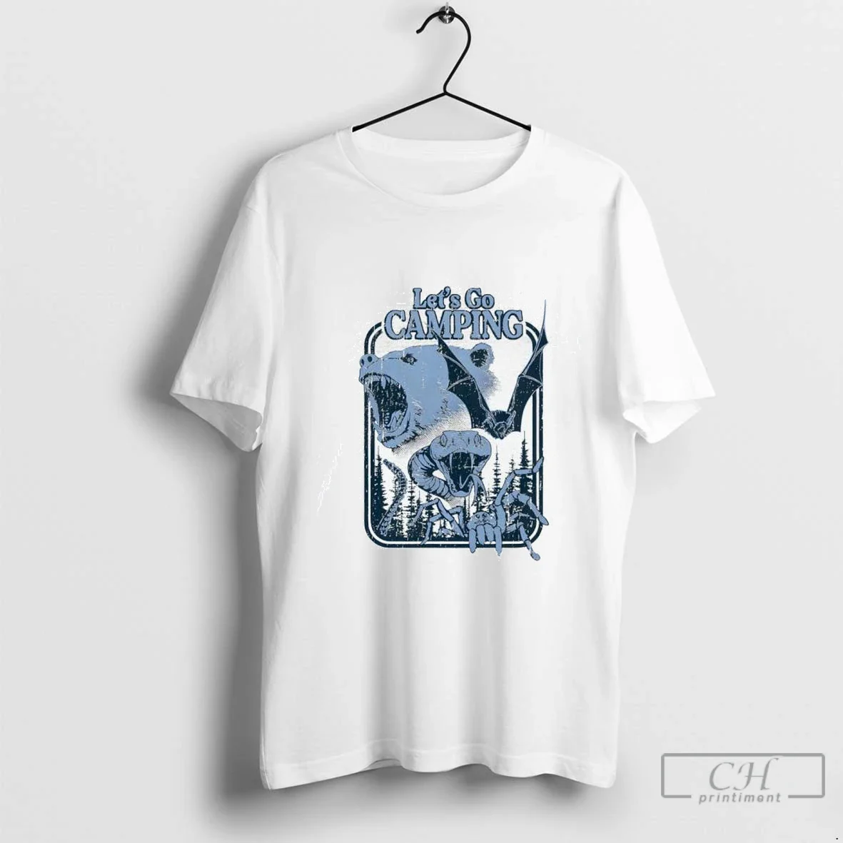 Lets Go Camping Ninelineapparel Long Sleeve Modern Gift
