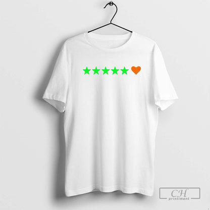 Letterboxd Five Stars Love Shirt Stylish Art