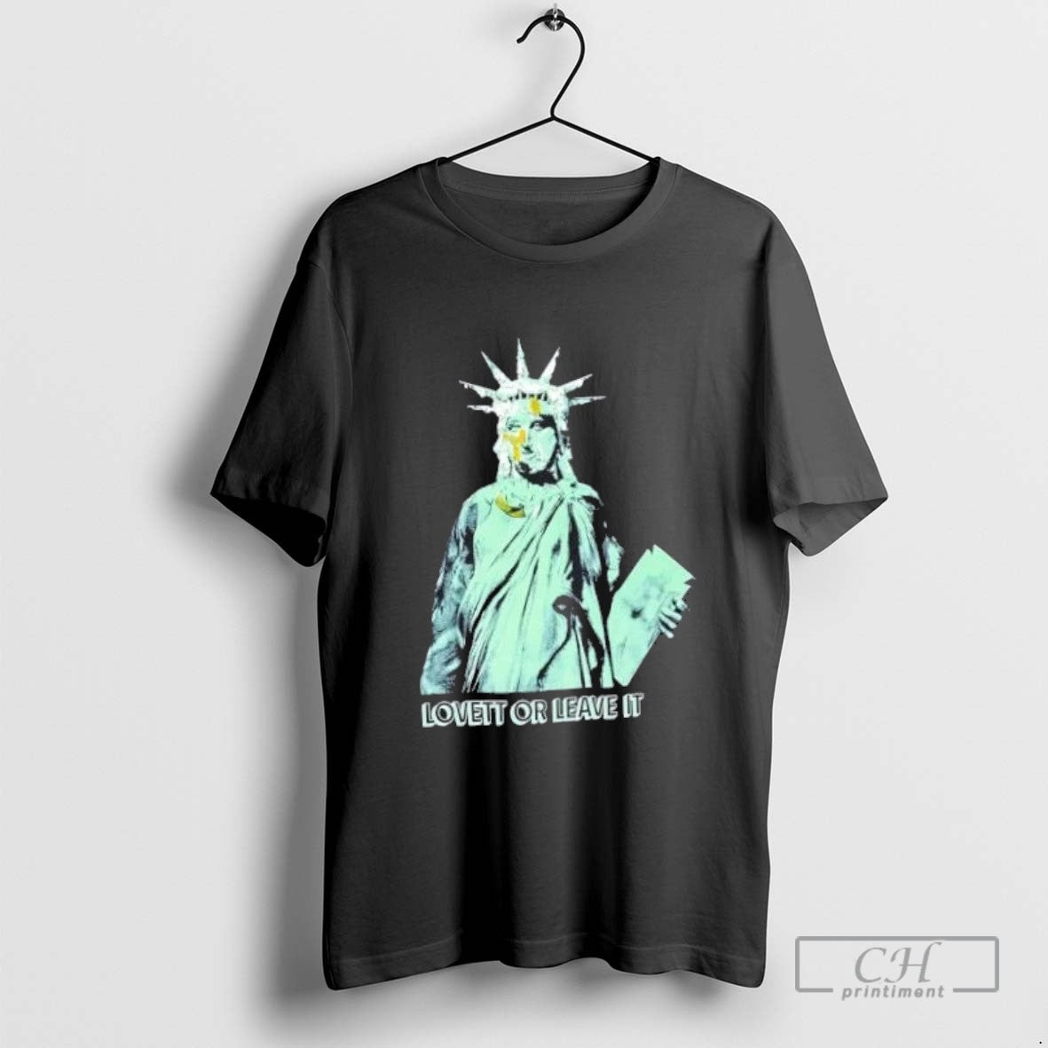 Liberty Statue Lovett Or Leave It Tank Top Vintage Style