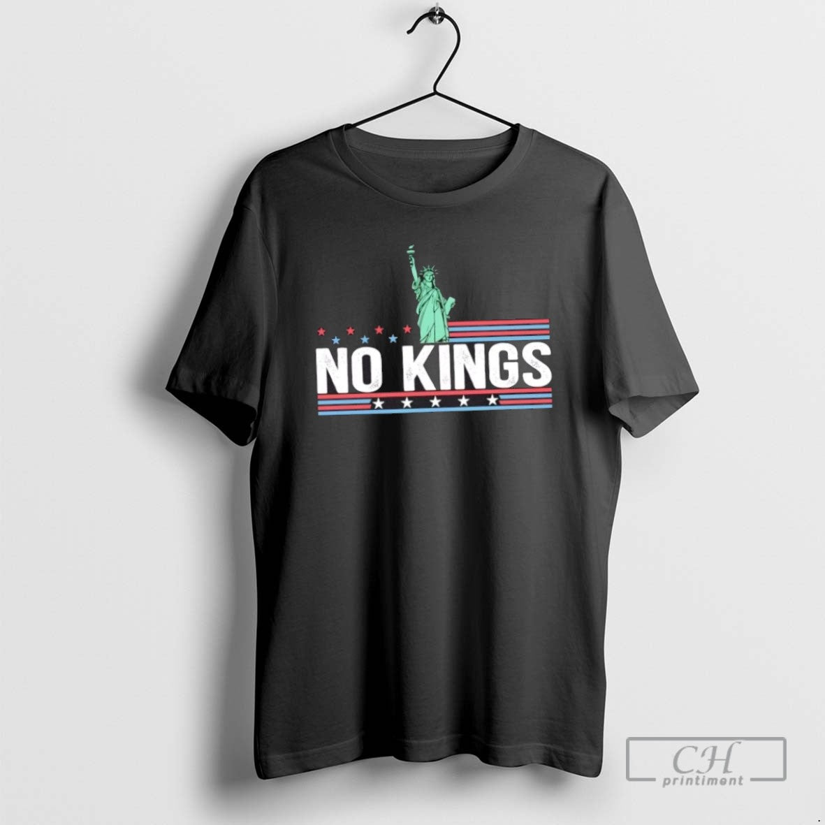 Liberty Statue No Kings Human Rights Us Flag T Shirts TShirt Premium
