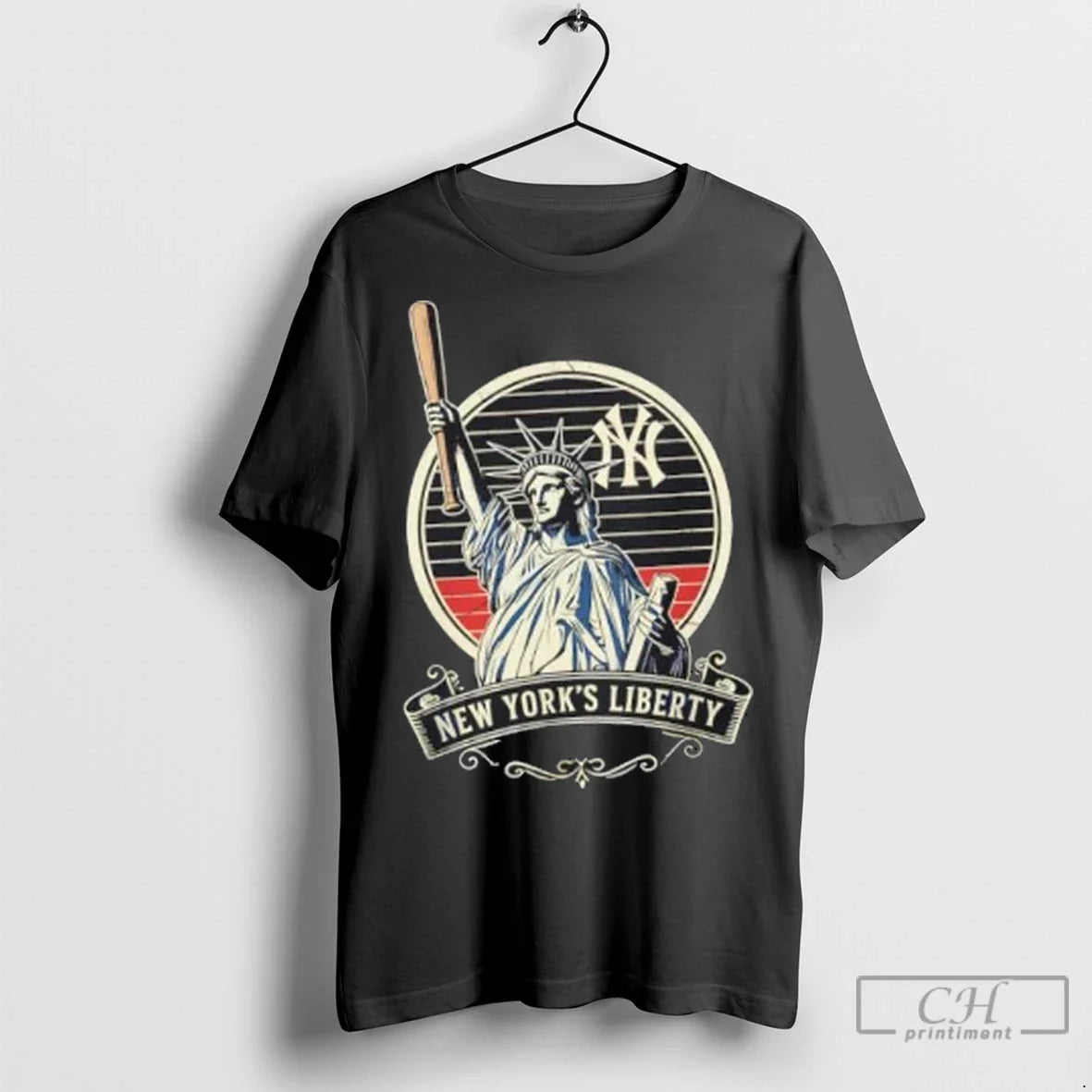 Liberty Statue X New York Yankees Baseball Long Sleeve Classic Design