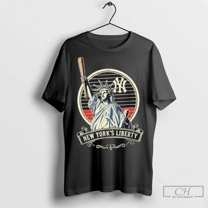 Liberty Statue X New York Yankees Baseball Long Sleeve Classic Design