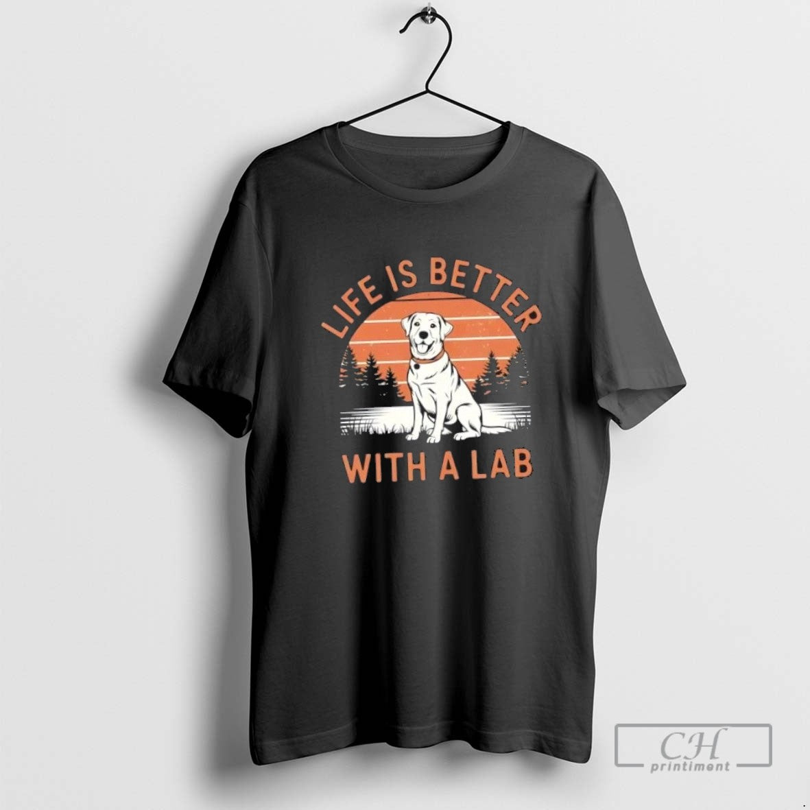 Life Is Better Labrador Dog Sweatshirt Premium Apparel