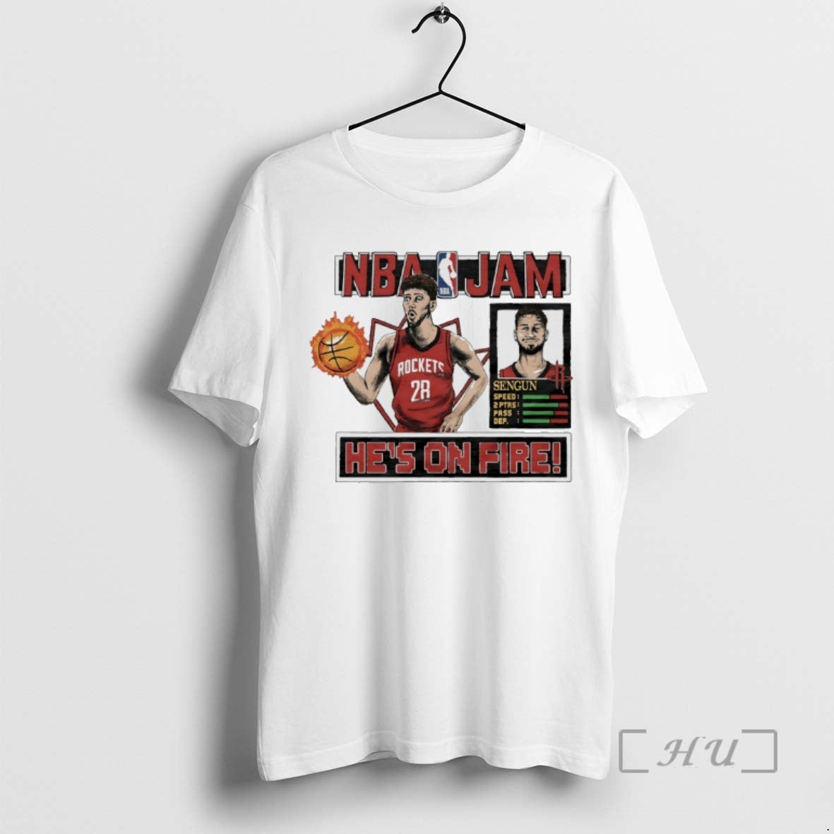 Alperen Sengun Hes Fire Houston Rockets Nba Jam Long Sleeve Premium