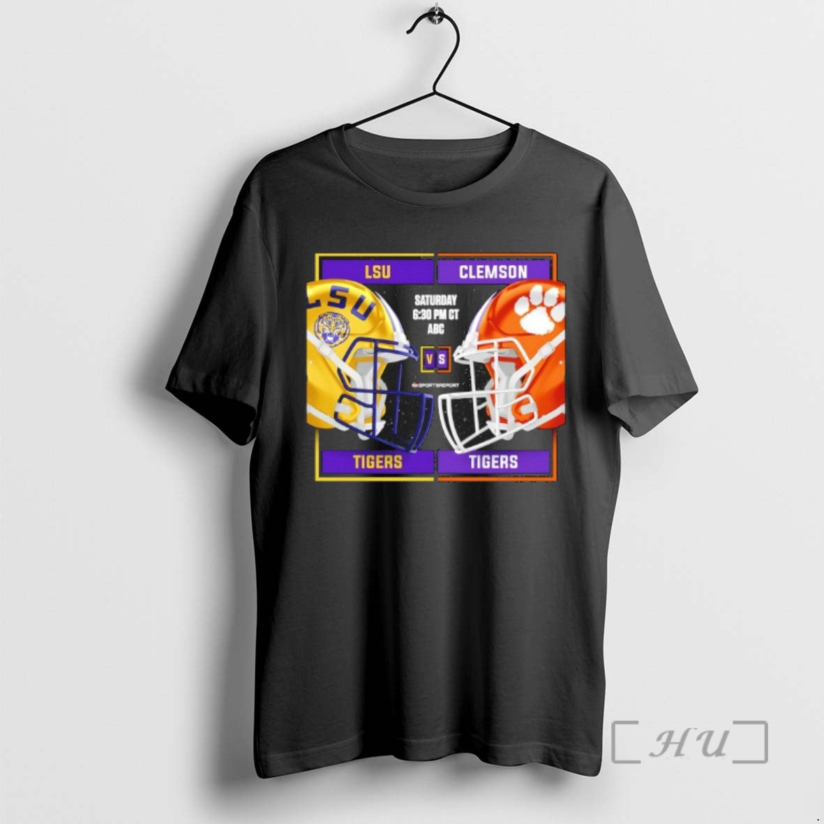 Lsu Tigers Vs Clemson Tigers 2025 Football Helmet TShirt Classic
