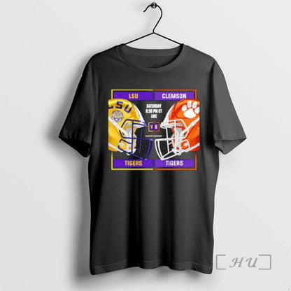 Lsu Tigers Vs Clemson Tigers 2025 Football Helmet TShirt Classic