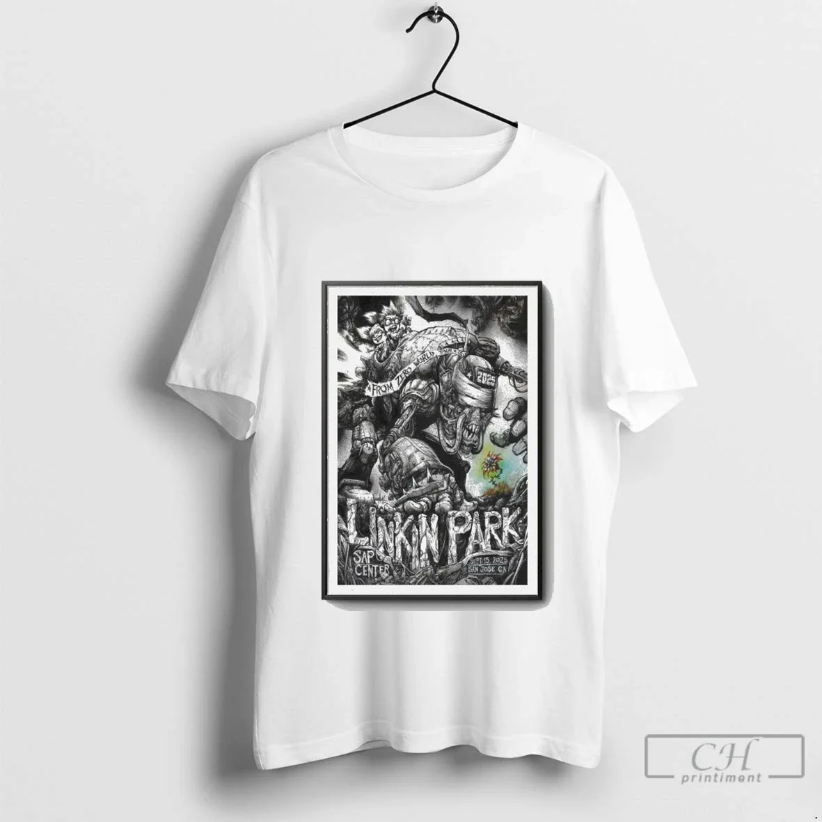 Linkin Park Show San Jose Ca 09 15 2025 TShirt Authentic Art
