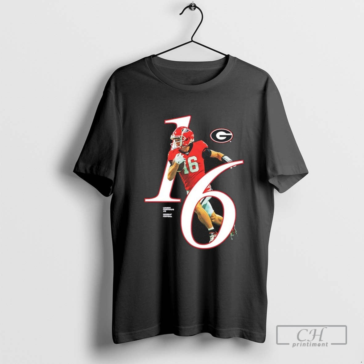 London Humphreys 16 Georgia Bulldogs 2025 Ncaa Player Tee Trendy