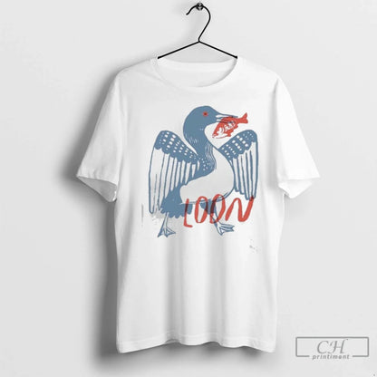 Loon Bird Collective Ladies T Shirts Long Sleeve Vintage Apparel