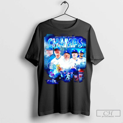 Los Angeles Dodgers 2025 Nl West Division Champs T Shirts Jpg Tee