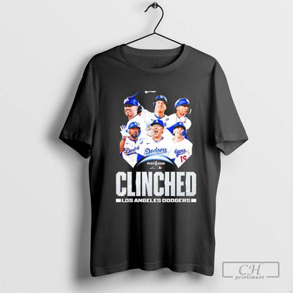 Los Angeles Dodgers Clinched 2025 Mlb Postseason Hoodie Retro Fashion