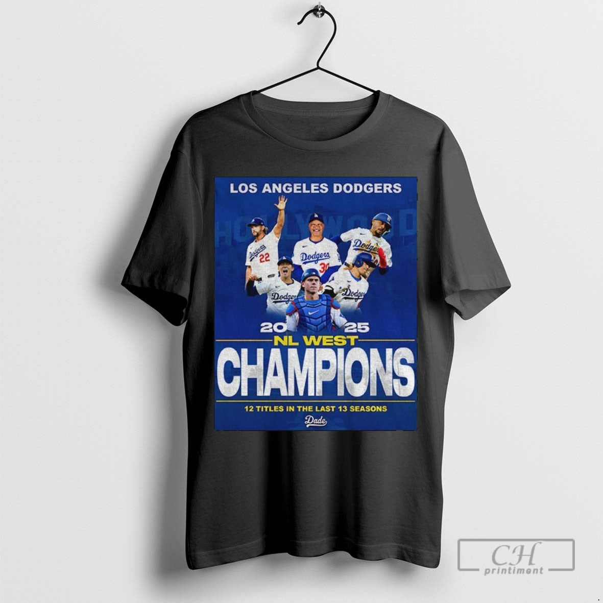 Los Angeles Dodgers Mlb Baseball 2025 Nl West Champions 12 Titles