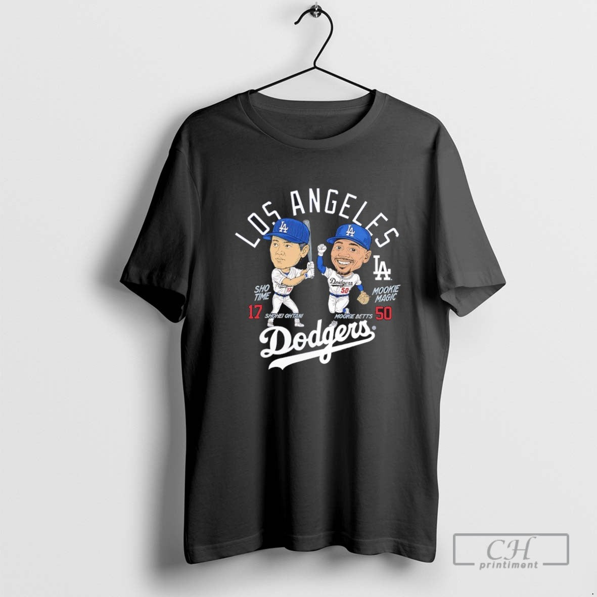 Los Angeles Dodgers Mookie Betts And Shohei Ohtani Player Duo Long