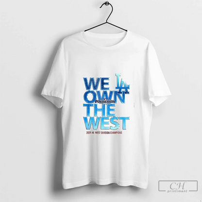 Los Angeles Dodgers We Own West 2025 Nl West Division Champions Tank