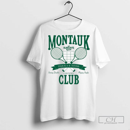Los Sundays Montauk Country Club Tequila And Tennis T Shirts Hoodie