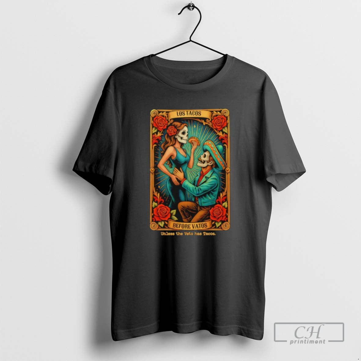 Los Tacos Before Vatos Tarot Card Halloween T Shirts Sweatshirt