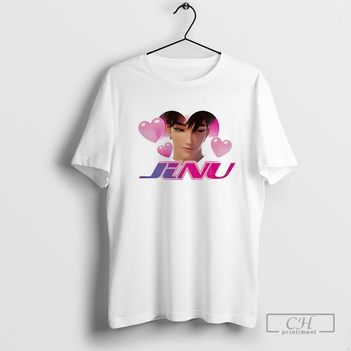 Love Jinu Saja Kpop Demon Hunters TShirt Elegant Fashion