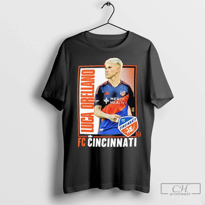 Luca Orellano Fc Cincinnati Portrait T Shirts Long Sleeve Trendy