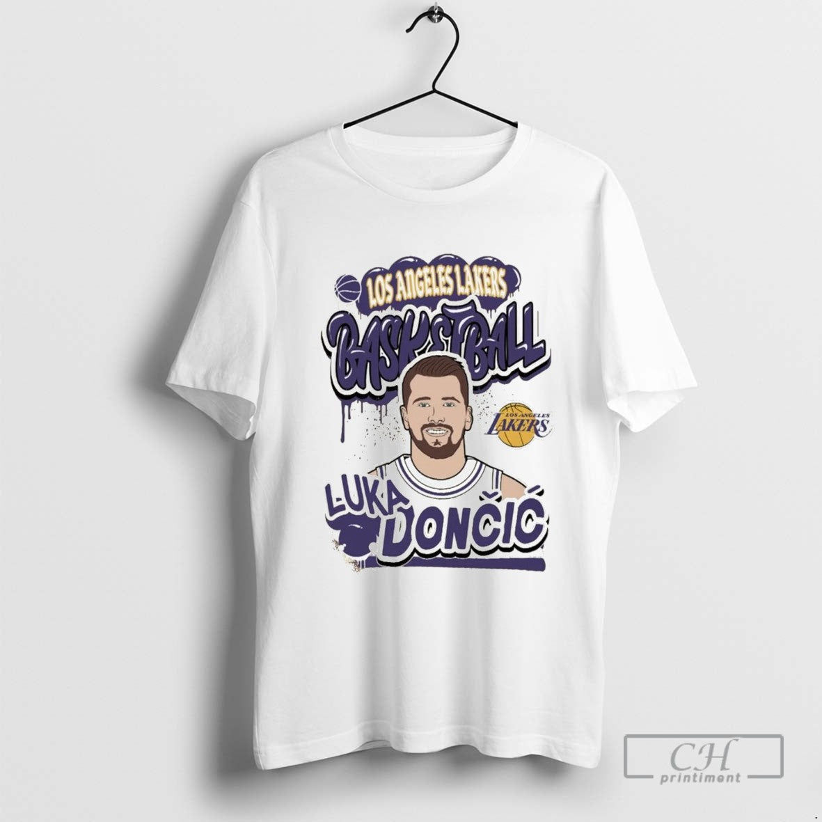 Luka Doncic Portrait Los Angeles Lakers Hoodie Designer Look