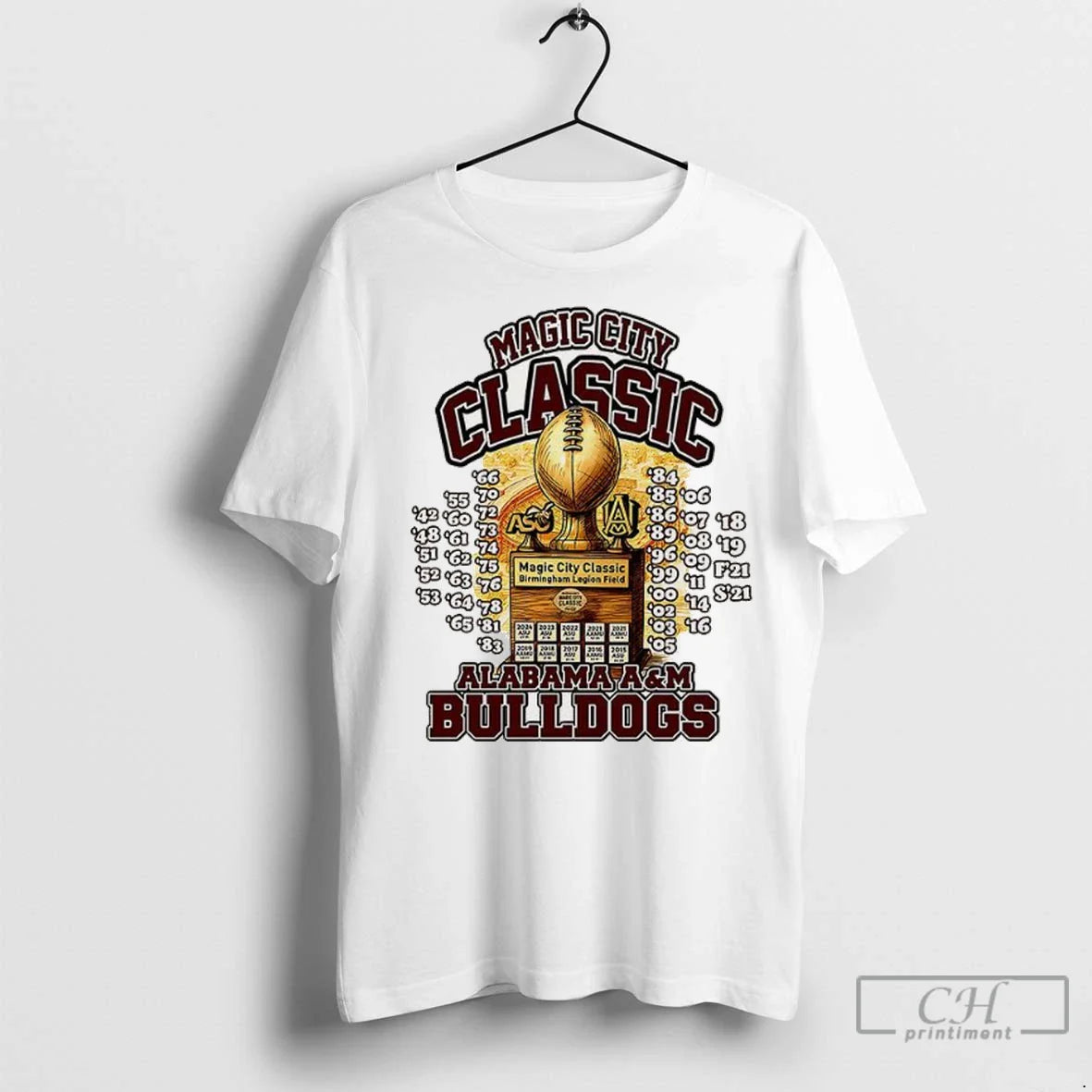 Magic City Alabama Am Bulldogs T Shirts Tee Vintage Design