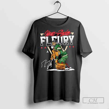Marc Andre Fleury Minnesota Triangle Name Hockey T Shirts TShirt