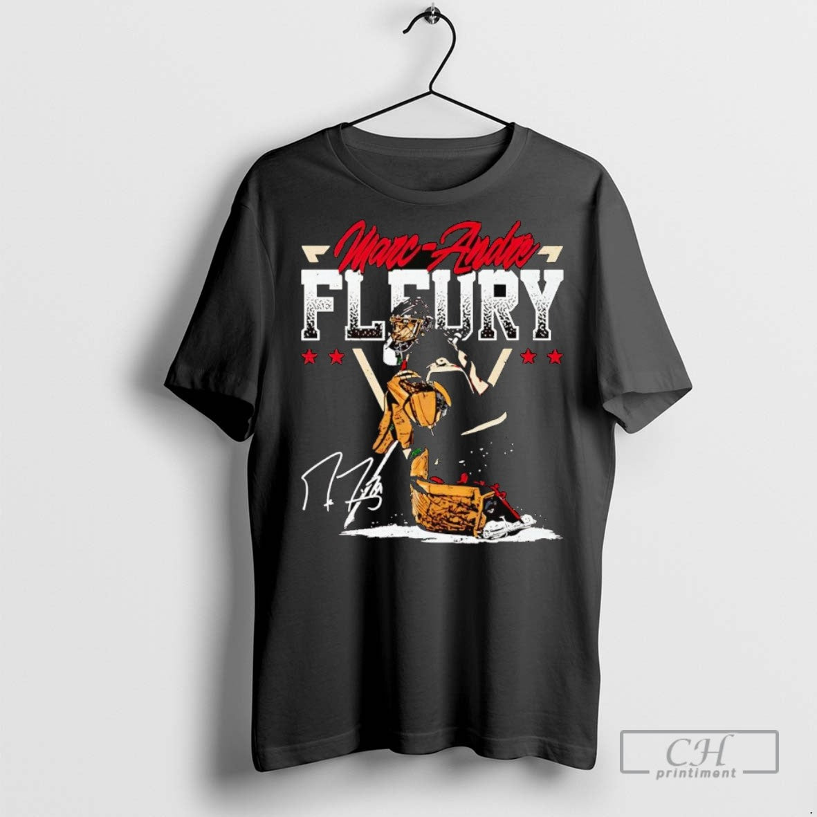Marc Andre Fleury Minnesota Triangle Name T Shirts Shirt Retro Style