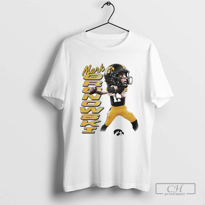 Mark Gronowski Big Head Caricature Iowa Football Long Sleeve Vintage