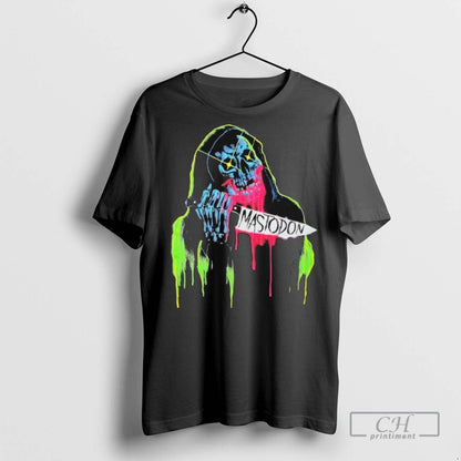 Mastodon Neon Knife Skull Reaper T Shirts Tank Top Elegant Merch