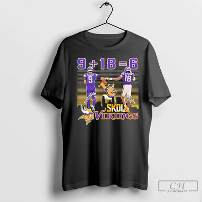 Mccarthy X Jefferson 9186 Skol Vikings Football T Shirts Tee Modern