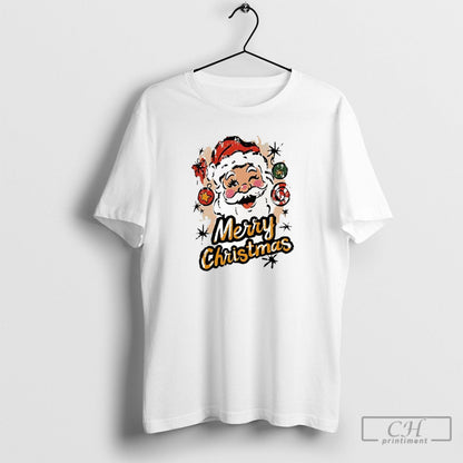 Merry Santa Wink White S Shirt Authentic Gift