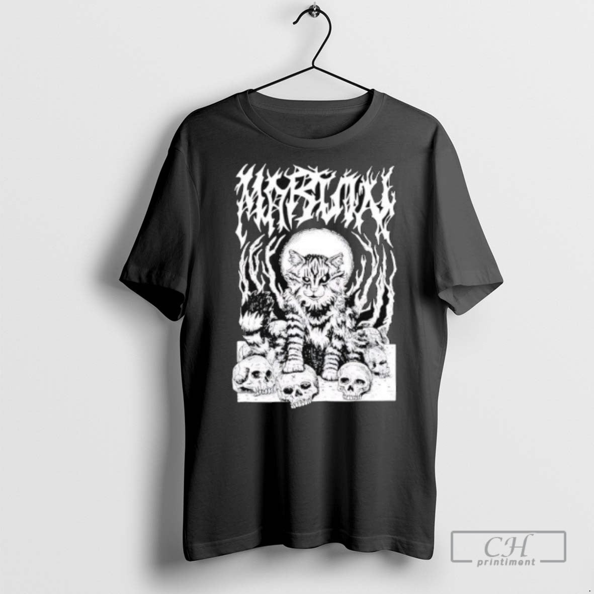 Metal Marf Beefaroni Marvin Cat Skulls T Shirts Long Sleeve Premium