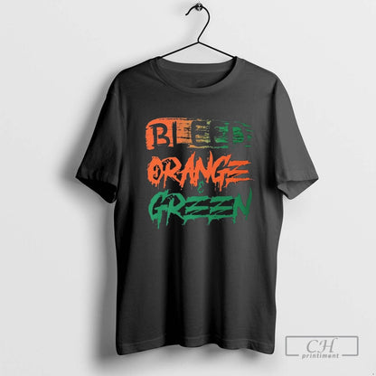 Miami Hurricanes Bleed Orange Green TShirt Classic Collection