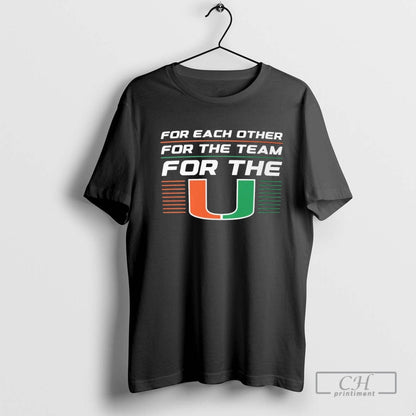 Miami Hurricanes Each Other Team U Tank Top Trendy Collection
