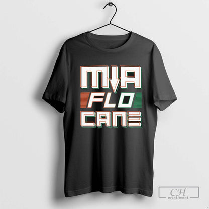 Miami Hurricanes Mia Flo Cane Hoodie Designer Look