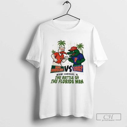 Miami Hurricanes Vs Florida Gators Battle Florida TShirt Elegant