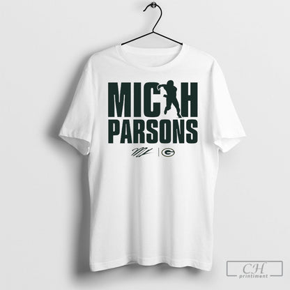 Micah Parsons Green Bay Packers Figure Signature Sweatshirt Elegant