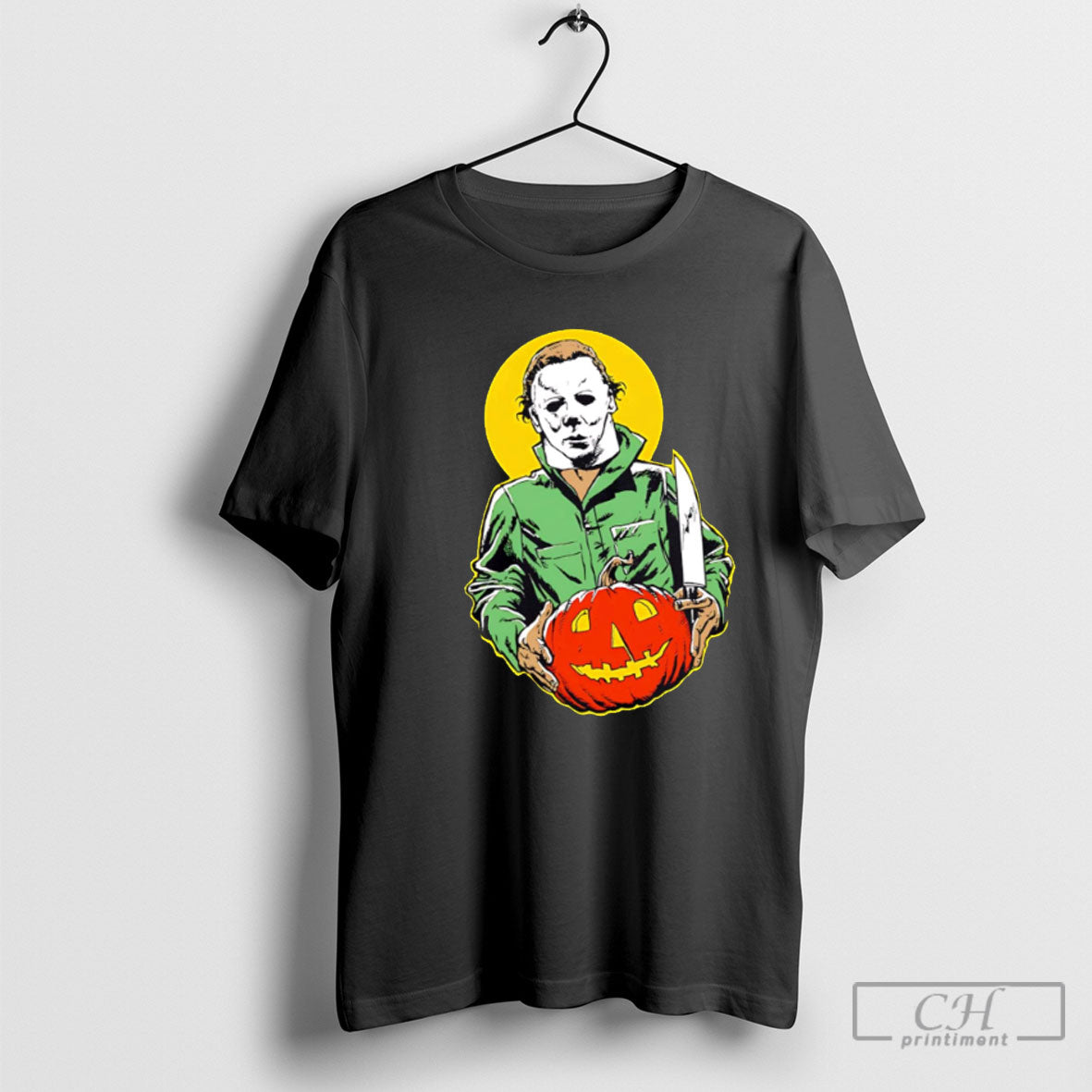 Michael Myers Pumpkin Halloween Hoodie Retro Merch
