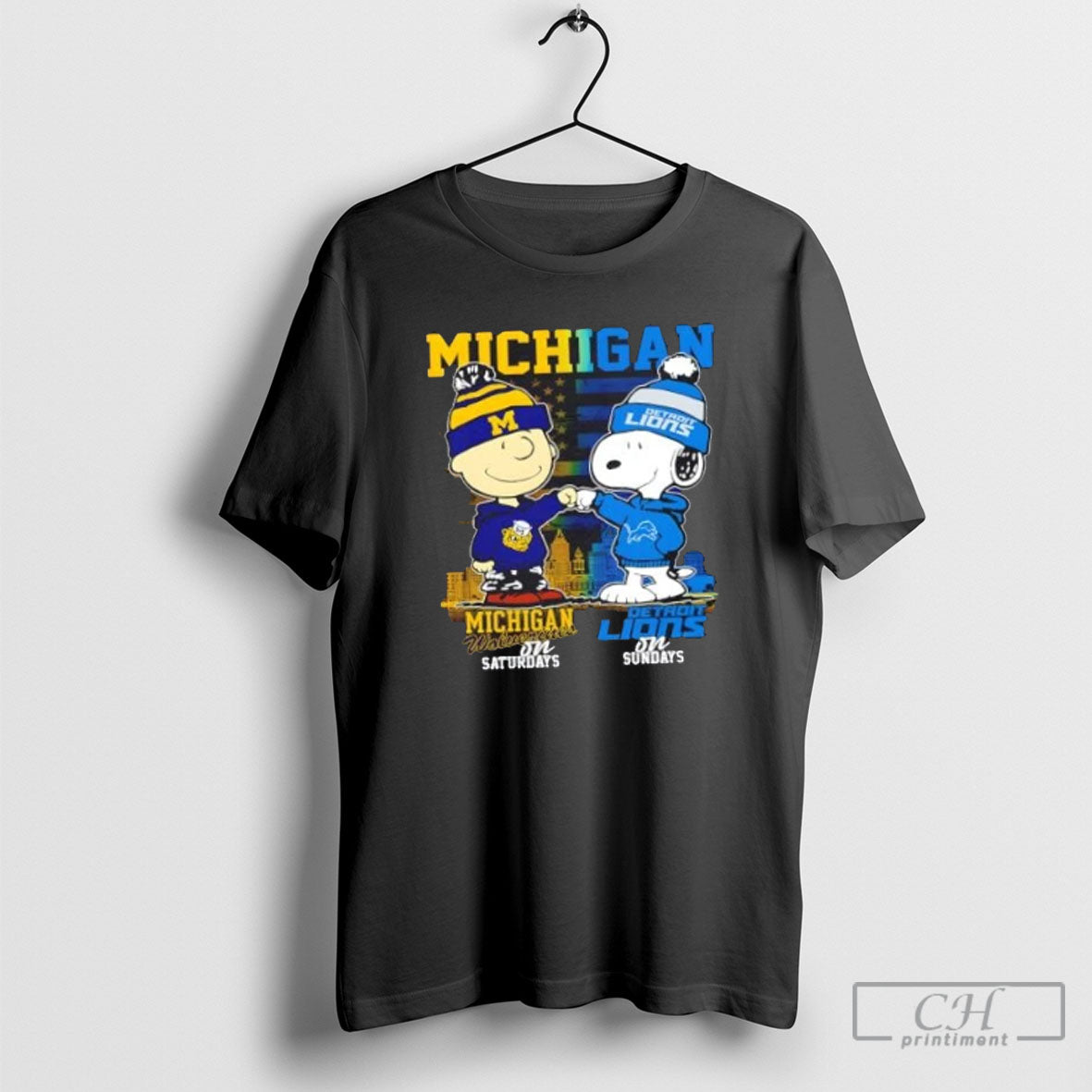 Michigan Sports Charlie Brown Wolverines Saturdays X Snoopy Detroit