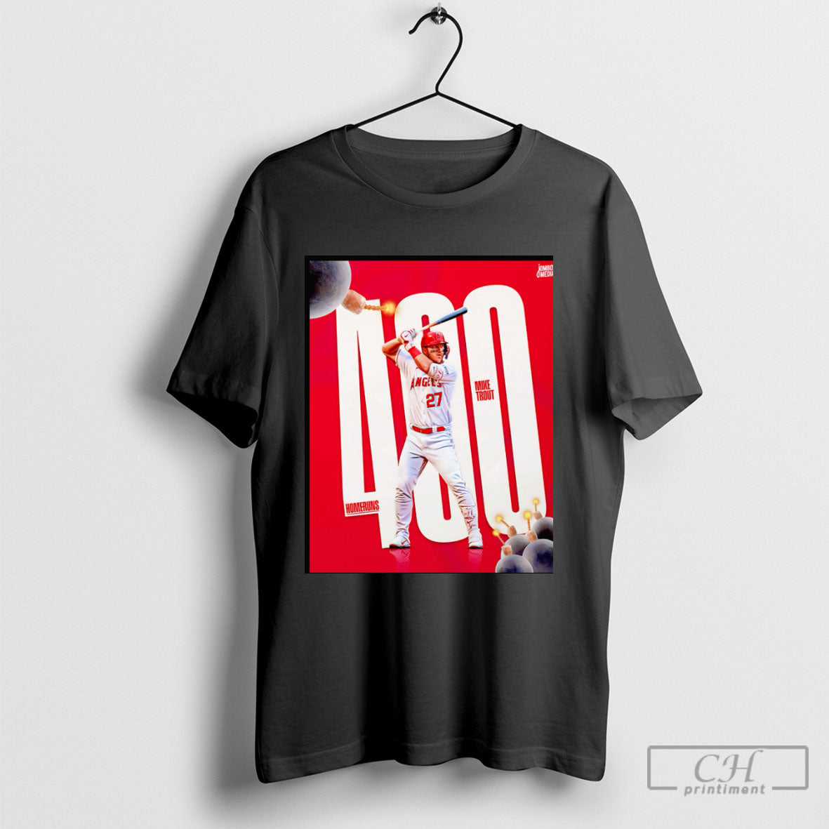Mike Trout 400 Home Runs Hoodie Elegant Outfit