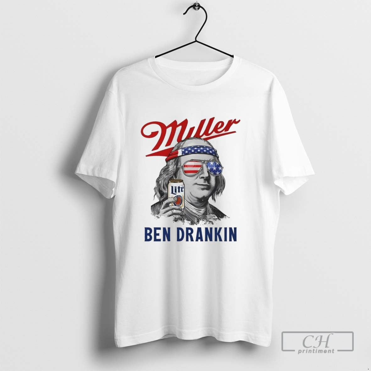 Miller Ben Drankin Beers Ladies Shirt Authentic Look